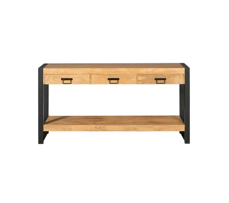 Console Longue Bois Métal 150 Cm Milora