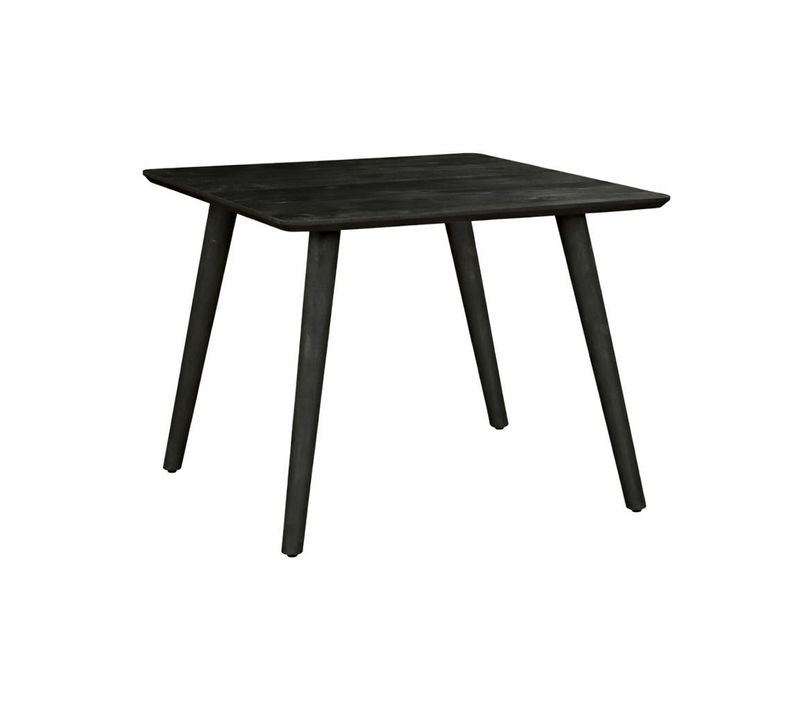 Table De Cuisine Noire Carrée 2 à 4 Personnes 90 Cm Alma