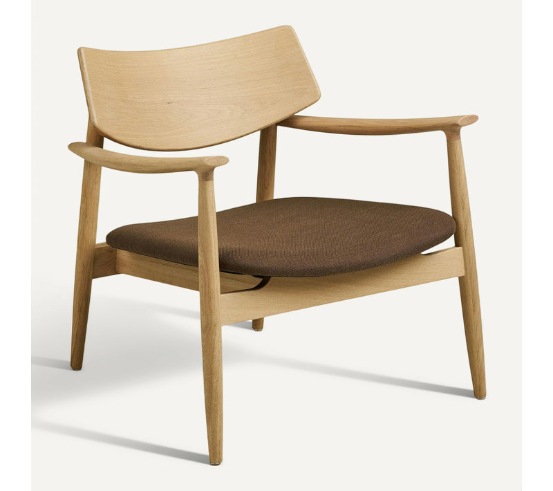 Fauteuil Design Scandinave En Bois De Chêne Clair Amsterdam