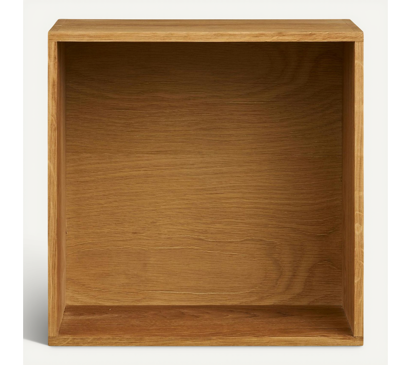 Etagère Cube Murale En Bois De Chêne 30 Cm Varde