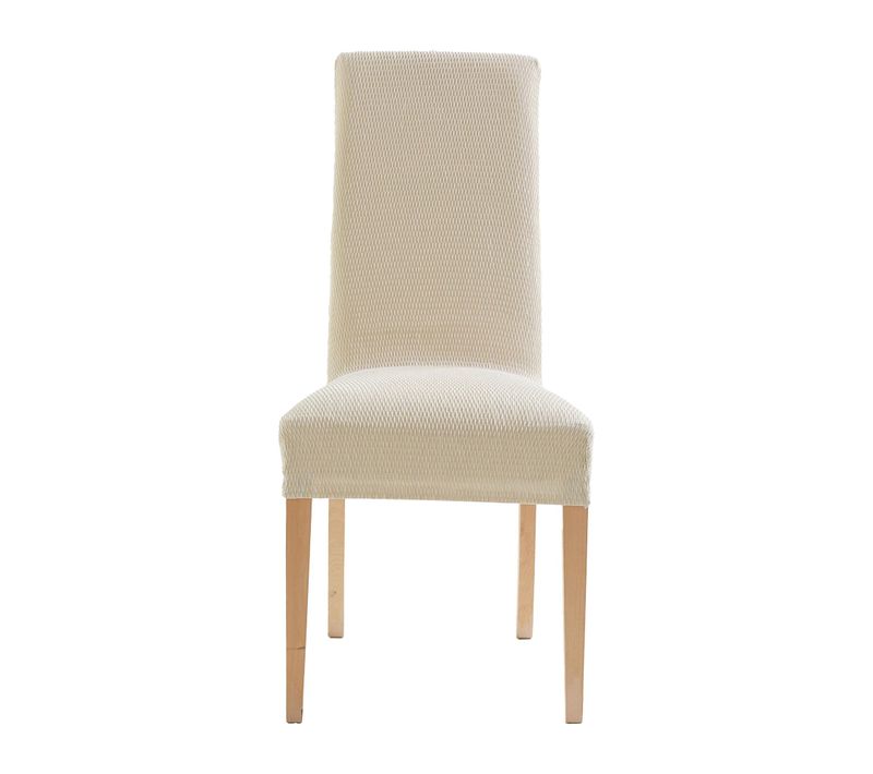 Housse De Chaise 50x50 Naturel En Polyester