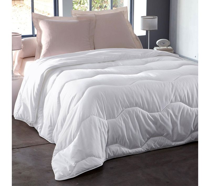 Couette Chaude 200x200 Blanc En Coton