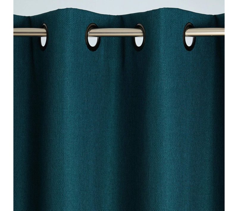 Rideau Occultant 140x240 Bleu Canard En Polyester