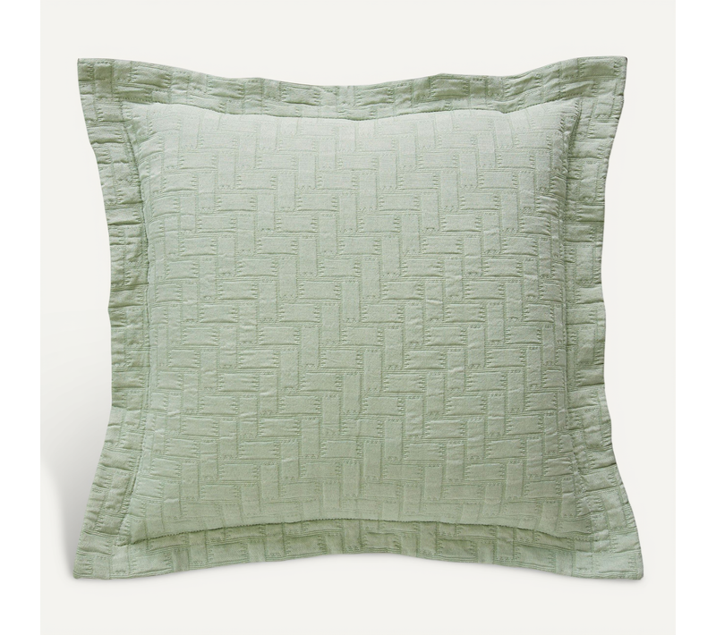 Housse D'oreiller 60x60 Vert En Coton 400 G/m²