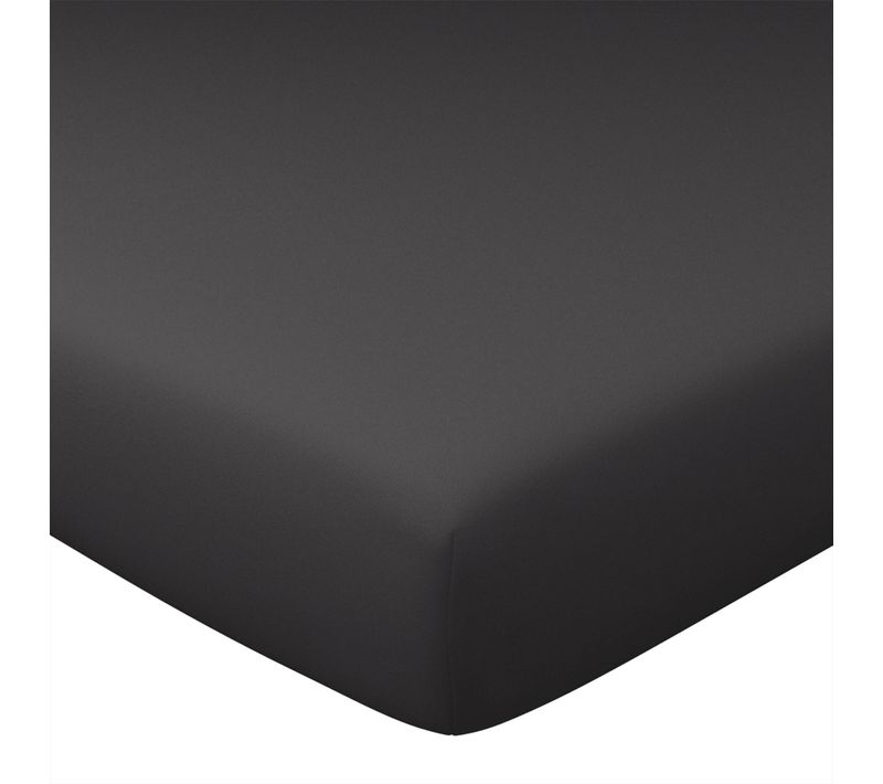 Drap-housse 180x200x28 Gris Souris En Coton