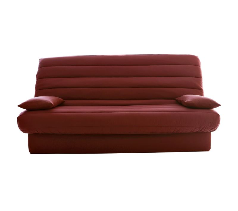 Housse Clic-clac 2 Places Rouge Brique En Polyester