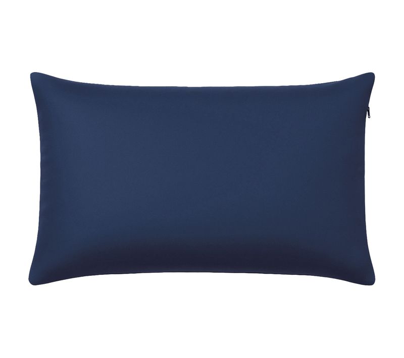 Housse De Coussin 35x60 Bleu En Polyester