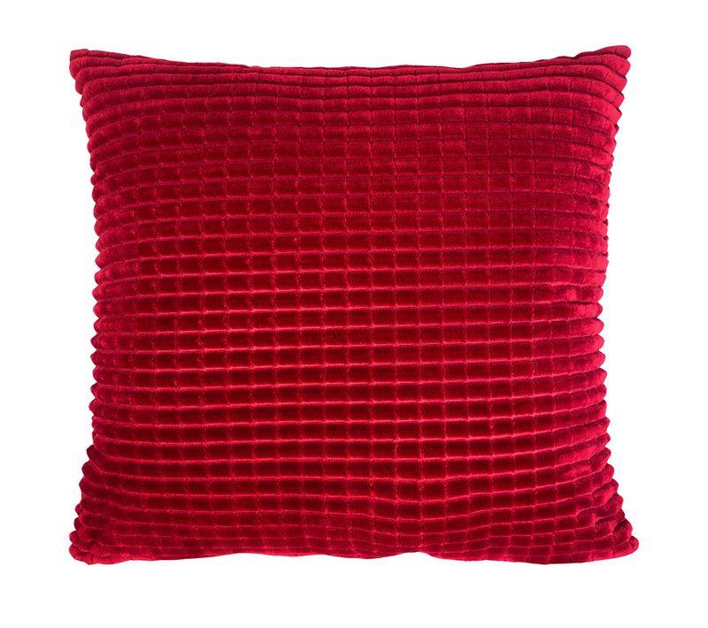 Housse De Coussin 40x40 Rouge Brique En Polyester