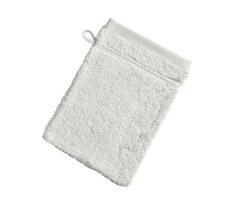 Lot De 2 Gant De Toilette 15x21 Gris Brume En Coton