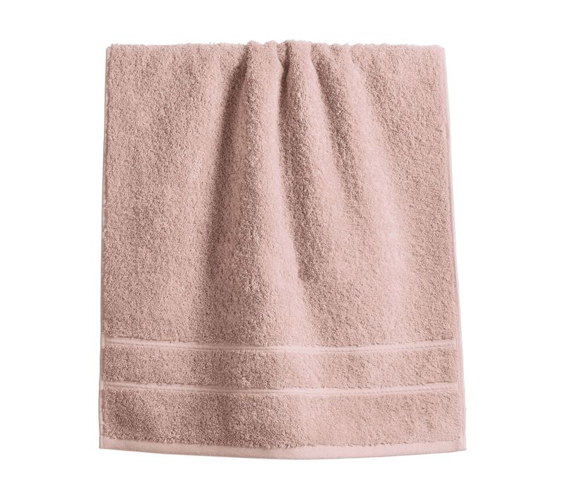 Serviette De Toilette 50x100 Rose Blush En Coton