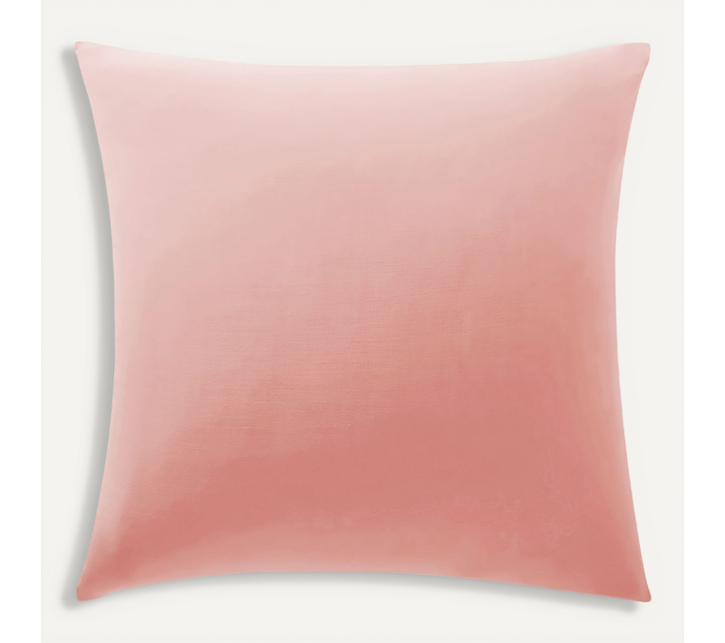 Taie Sac 50x70 Rose Thé En Coton