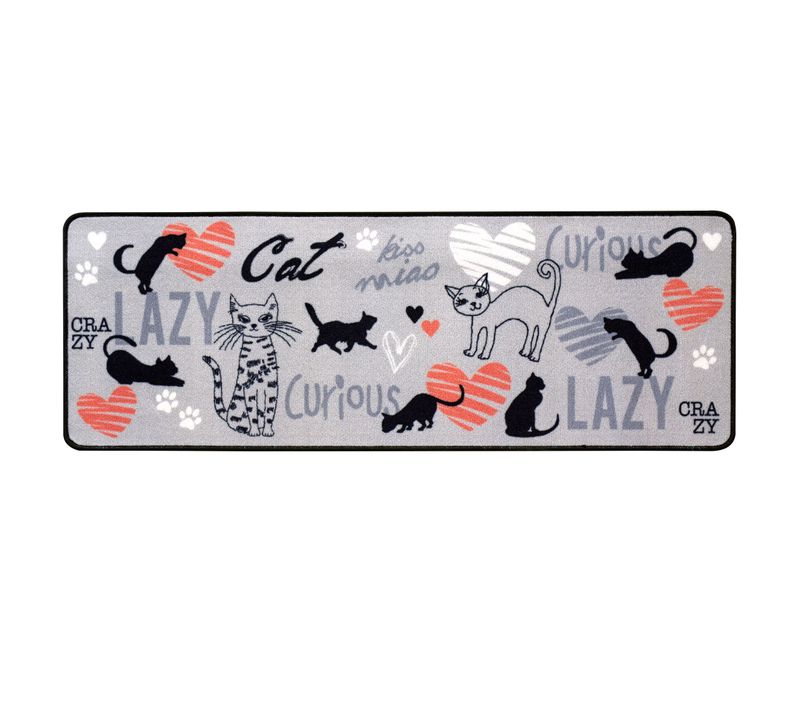 Tapis De Cuisine 40x60 Gris En Textile