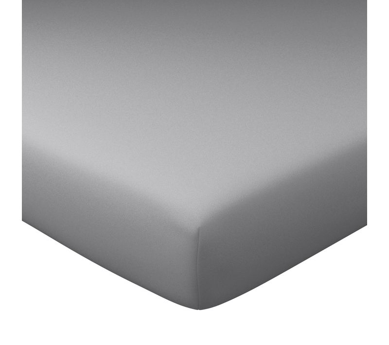 Drap-housse Grand Bonnet 180x200x30 Gris Minéral En Coton