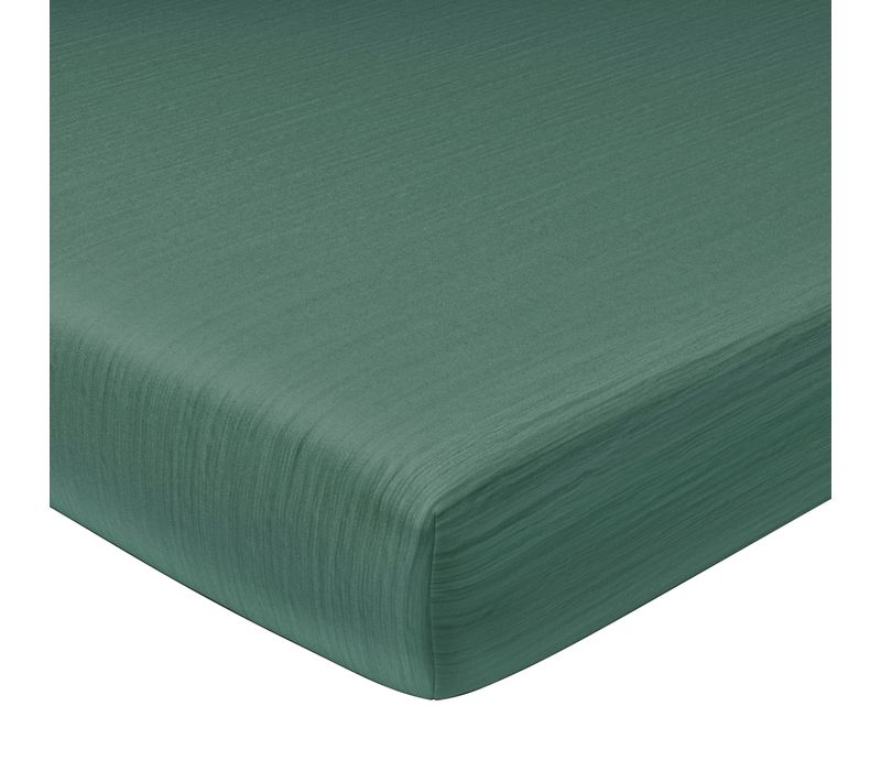 Drap-housse 160x200x28 Vert Céladon En Coton