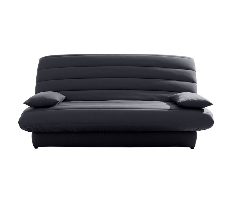 Housse Clic-clac 2 Places Gris En Polyester