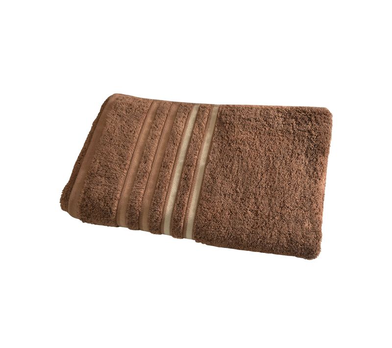 Serviette De Toilette 50x100 Beige Chataigne En Acrylique