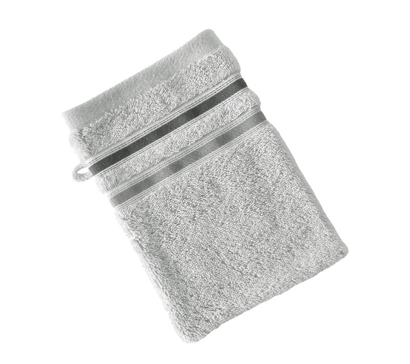 Gant De Toilette 15x21 Gris Moyen En Acrylique