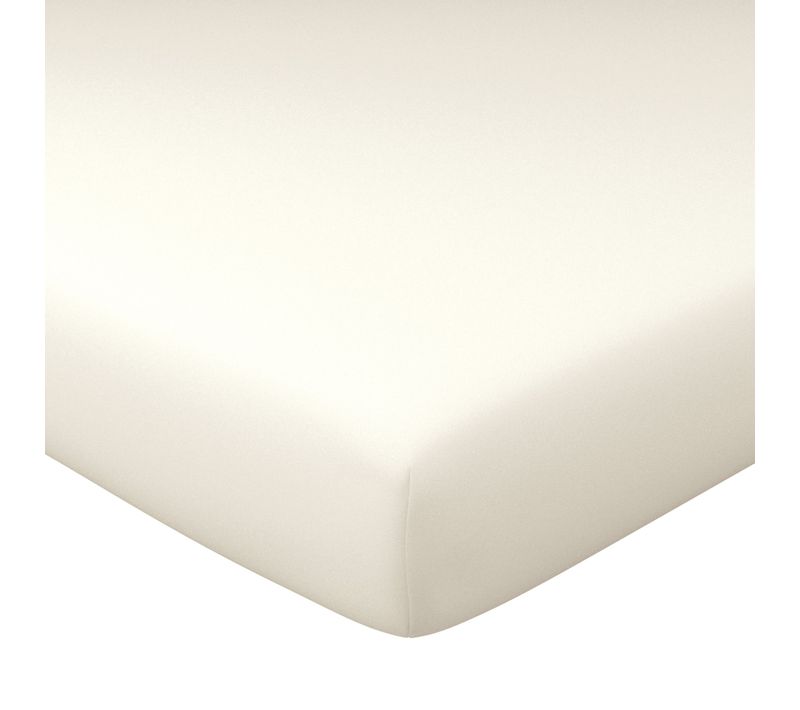 Drap-housse Grand Bonnet 90x200x32 Blanc Craie En Lin