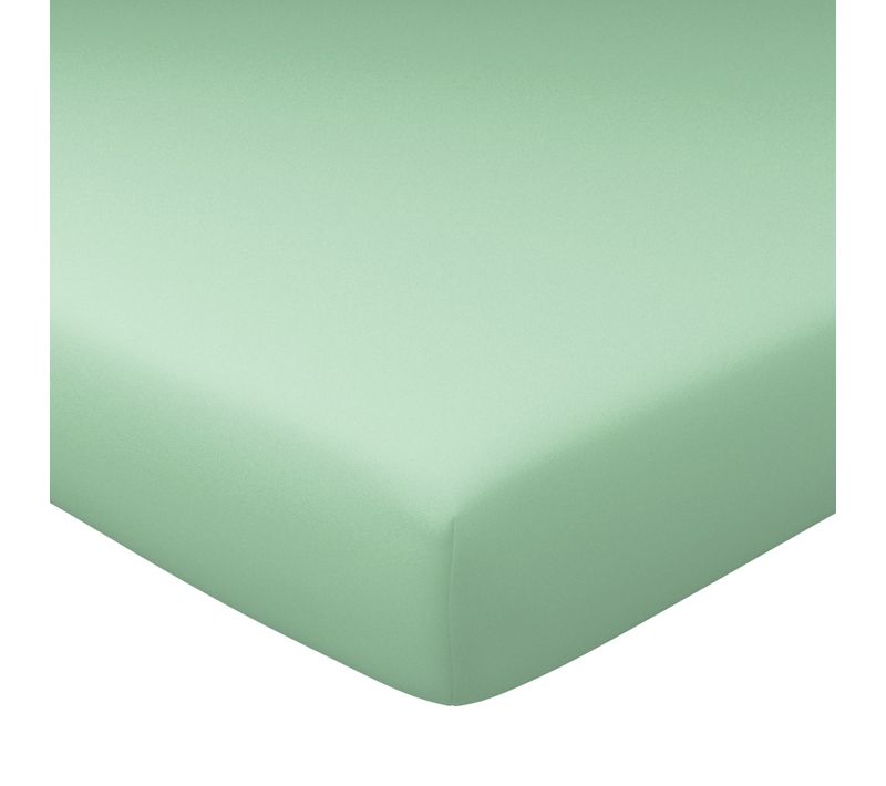 Drap-housse Grand Bonnet 90x200x30 Vert Jade En Coton