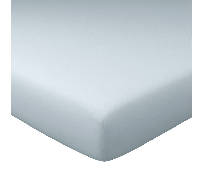 Drap-housse Grand Bonnet 90x200x40 Gris Perle En Coton