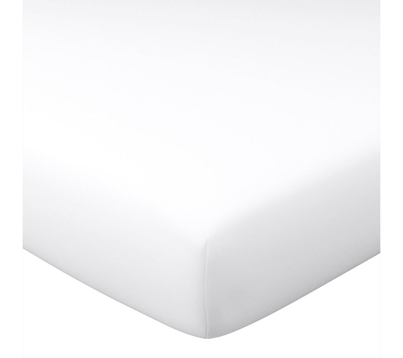 Drap-housse 90x200x28 Blanc En Coton