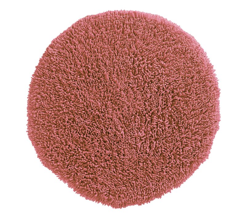 Tapis De Bain Rose Terracotta En Coton
