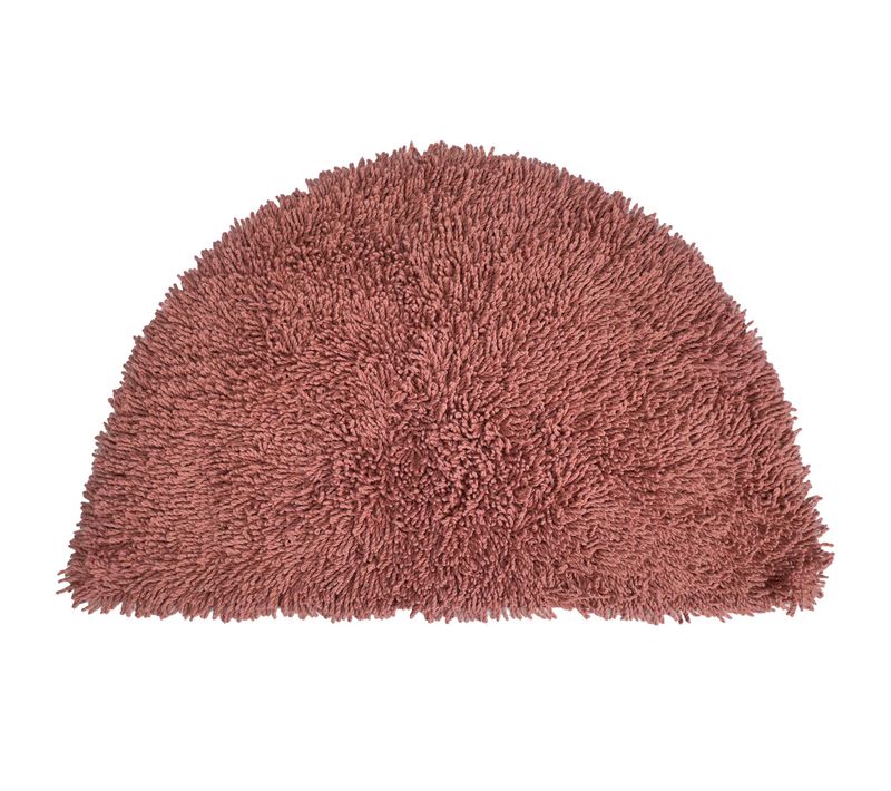 Tapis 1/2 Lune 55x85 Rose Terracotta En Coton