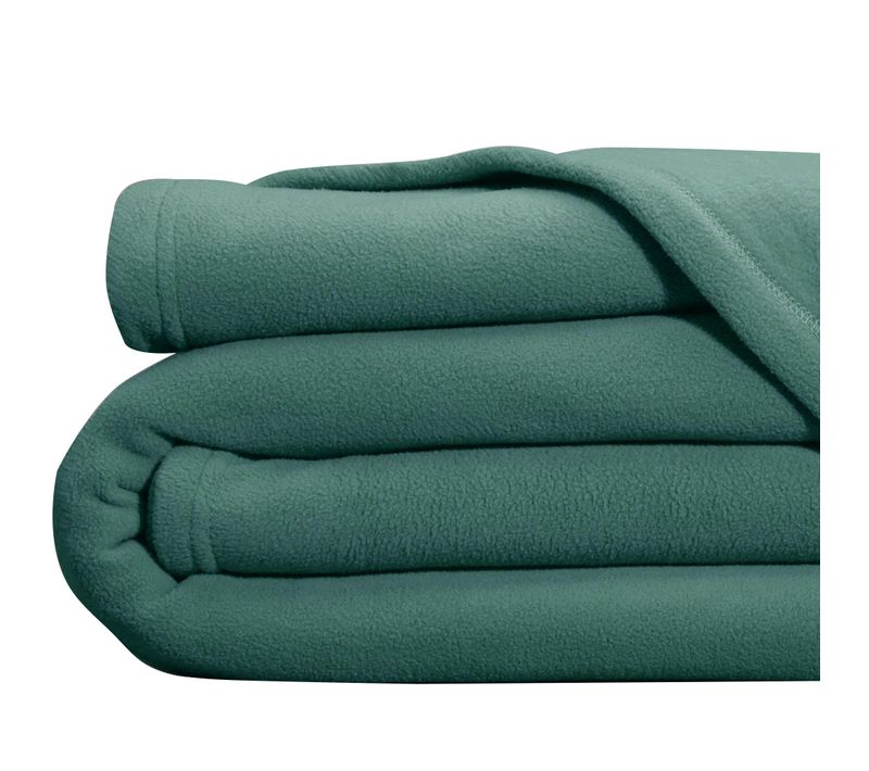 Couverture Tempérée 240x260 Vert Eucalyptus En Polyester