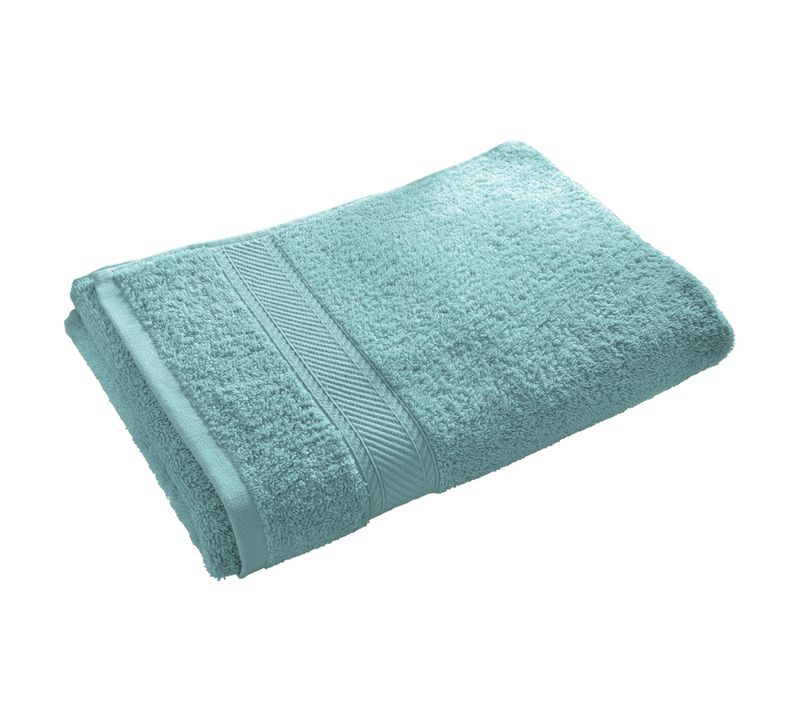 Drap De Bain 100x150 Bleu Aqua En Coton