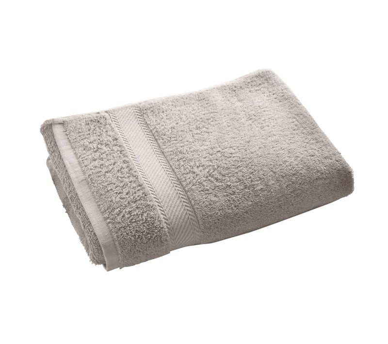 Drap De Bain 70x140 Gris Galet En Coton