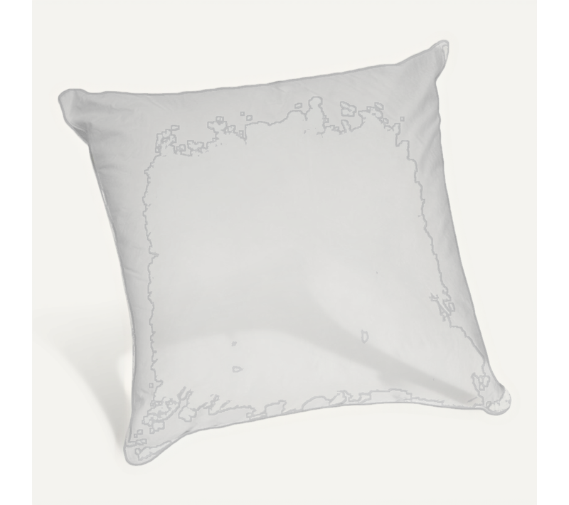 Oreiller Ergonomique 60x60 Blanc En Coton
