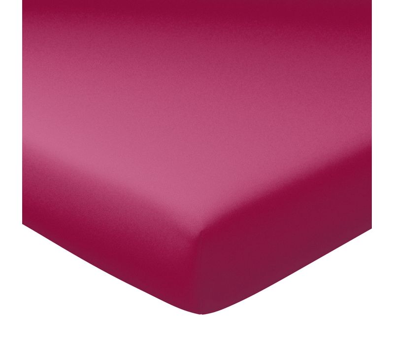 Drap-housse Grand Bonnet 120x200x40 Rose Fuchsia En Coton