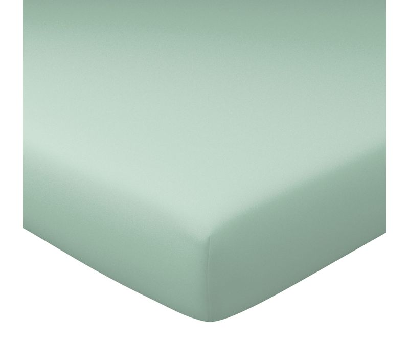 Drap-housse Grand Bonnet 140x200x32 Vert Céladon En Coton