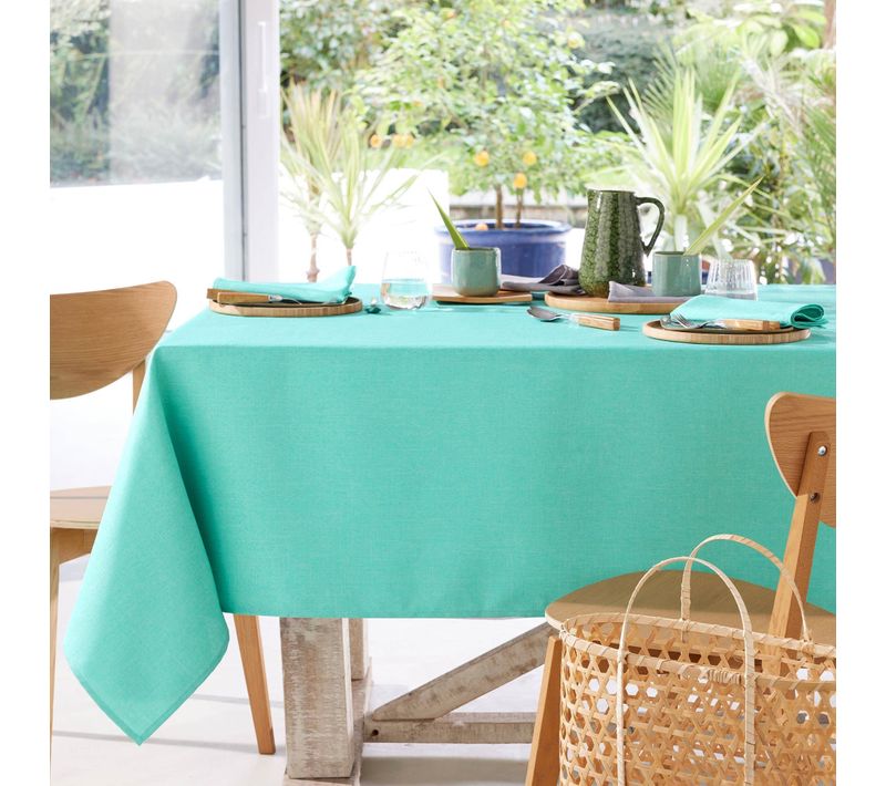 Nappe 180x240 Bleu Aqua En Polyester