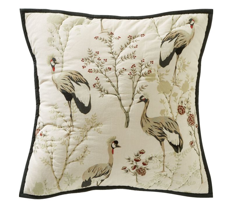 Housse De Coussin 40x40 Beige Crème En Coton