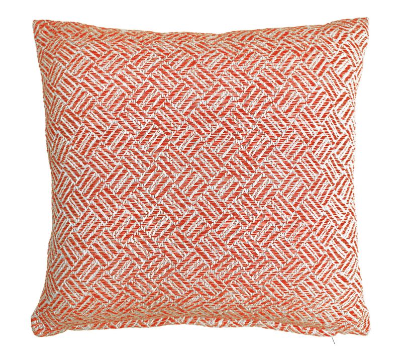 Lot De 2 Housse De Coussin 40x40 Rouge Tomette En Coton
