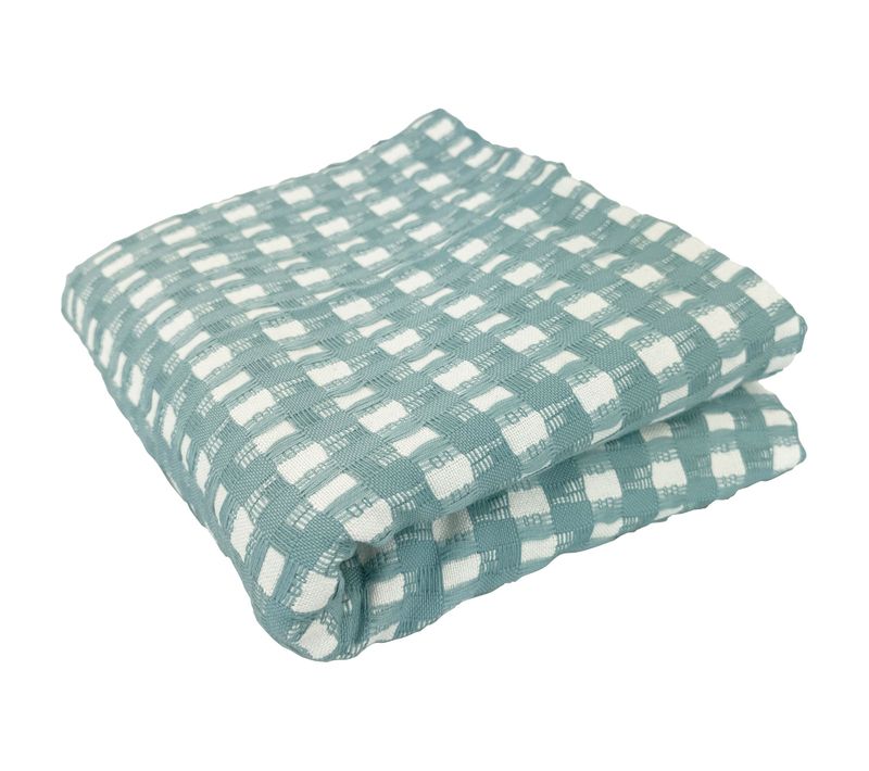 Jeté De Canapé 270x250 Bleu Aqua En Coton