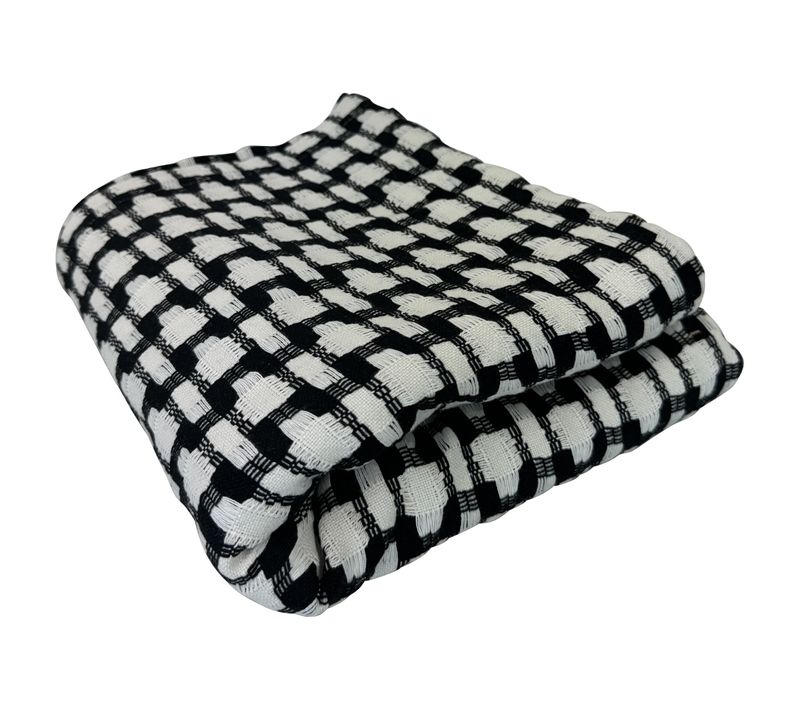 Jeté De Canapé 270x250 Noir En Coton