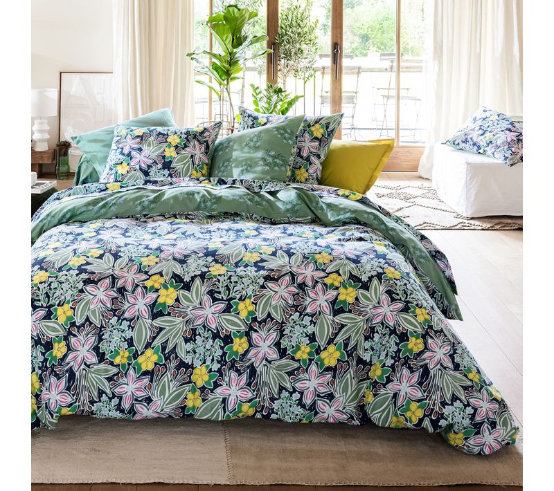 Housse De Couette 200x200 Multicolore En Coton