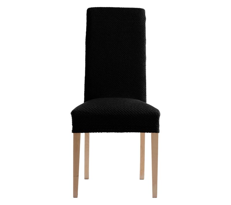 Housse De Chaise 50x50 Noir En Polyester