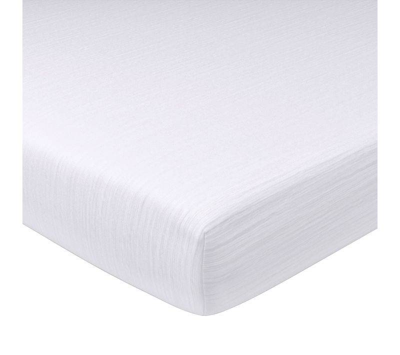 Drap-housse Grand Bonnet 180x200x32 Blanc En Coton