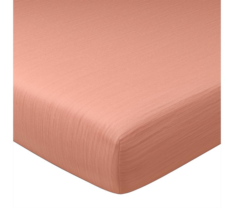 Drap-housse Grand Bonnet 160x200x32 Rose Poudré En Coton