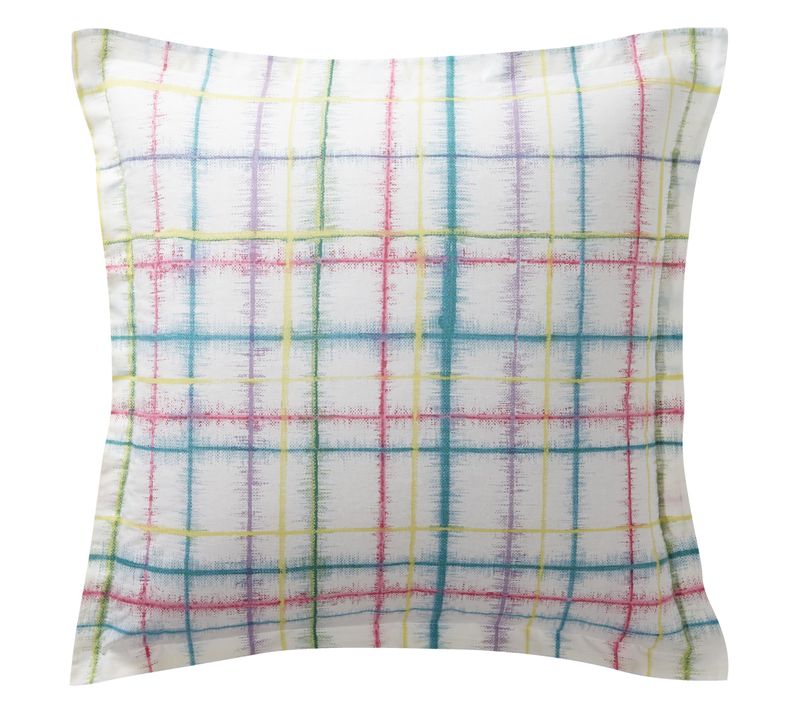 Taie Volant 63x63 Blanc Cassé En Coton