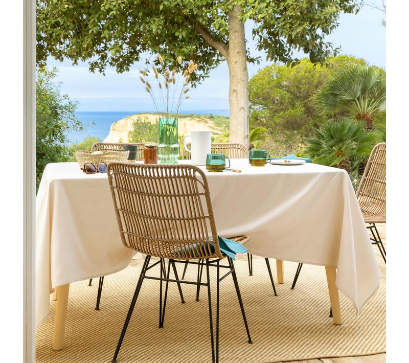 Nappe Ronde 235 Cm Beige En Polyester 92 G/m²