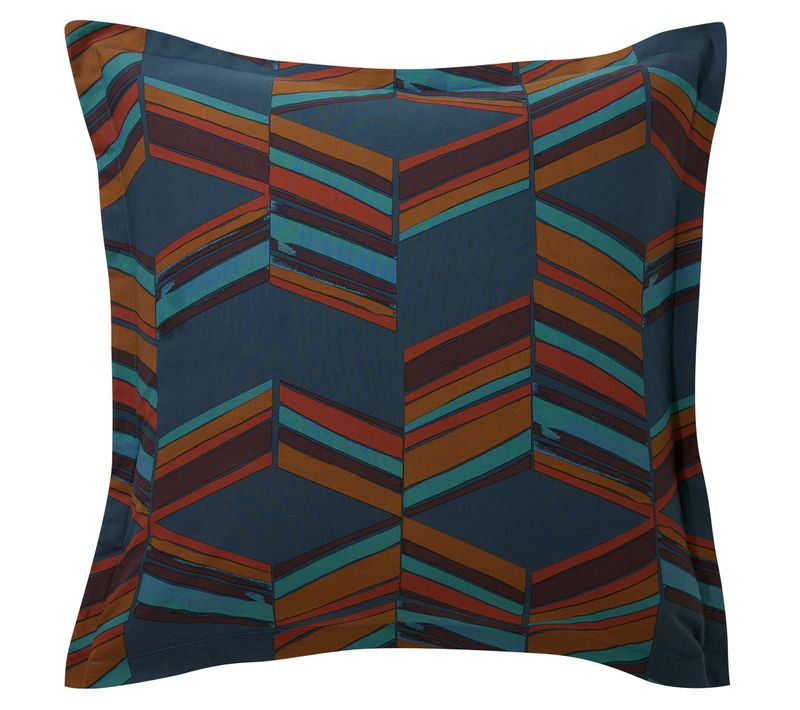 Taie Volant 63x63 Multicolore En Coton