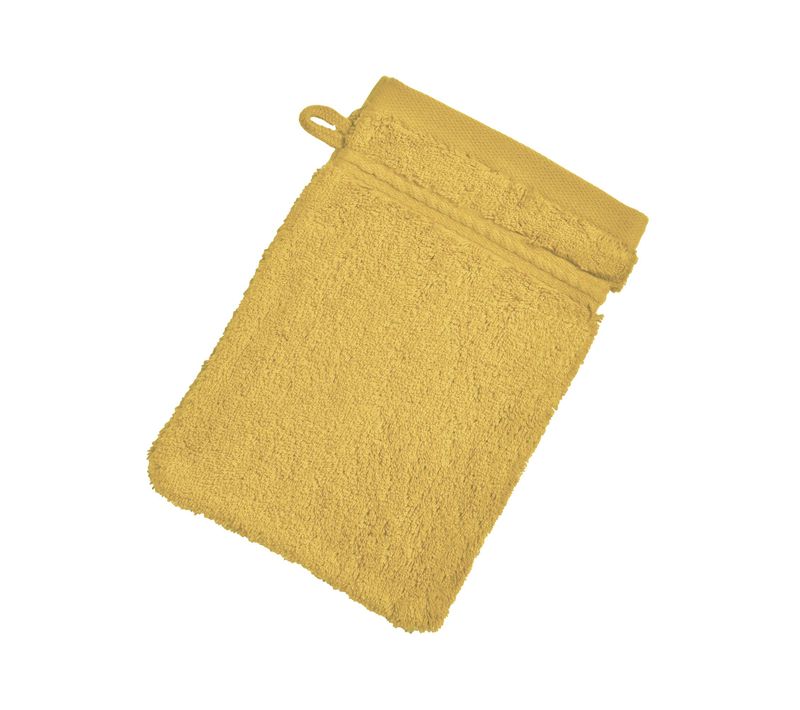 Serviette De Toilette 50x100 Jaune Paille En Coton