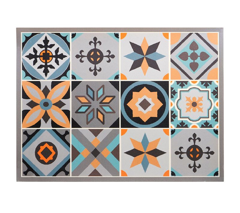 Tapis Vinyle 98x150 Jaune Moutarde En Synthétique