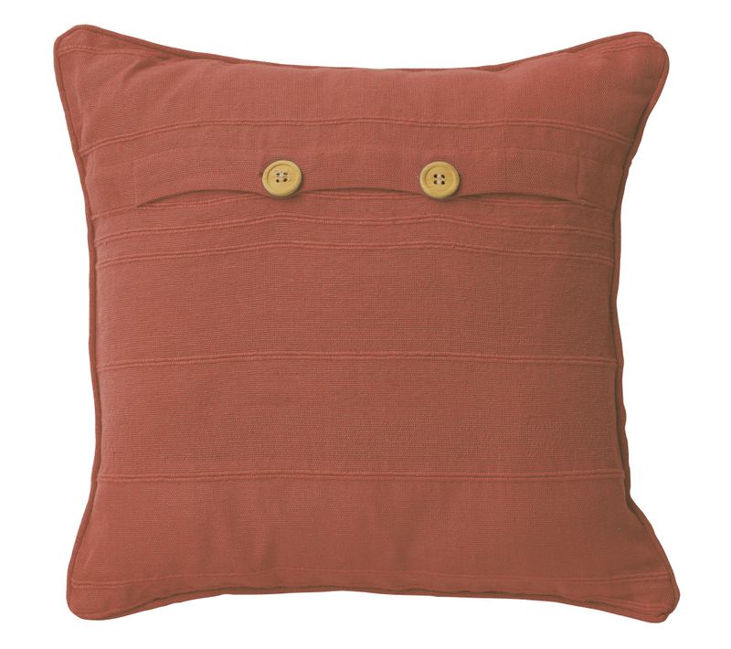 Housse De Coussin 65x65 Marron Noisette En Coton