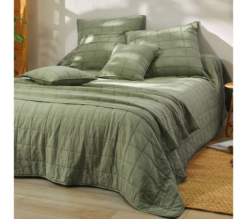 Edredon Léger 70x190 Vert Kaki En Polyester 120 G/m²