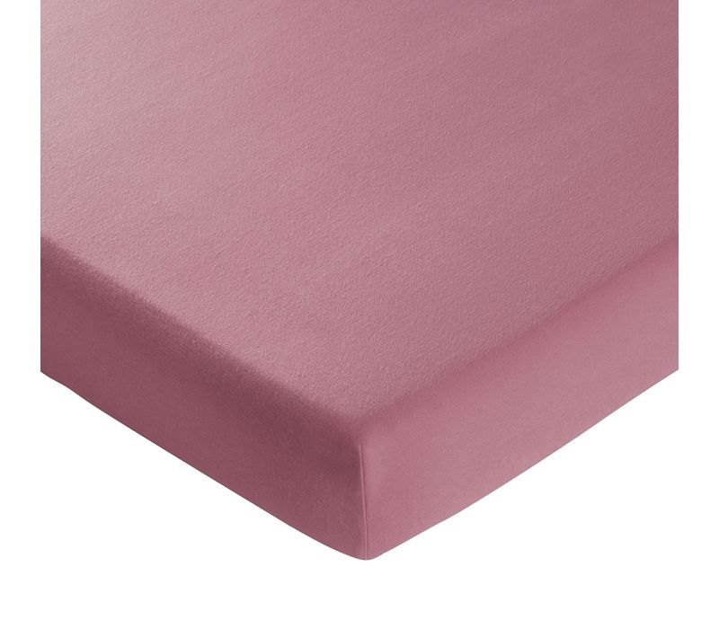 Drap-housse Grand Bonnet 160x200x40 Rose Framboise En Coton